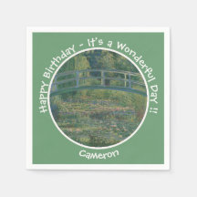 Monets Vatten-Lily Pond och Footbridge Party Items