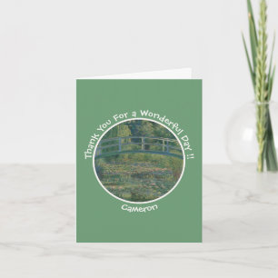 Monets Vatten-Lily Pond och Footbridge Party Items Tack Kort