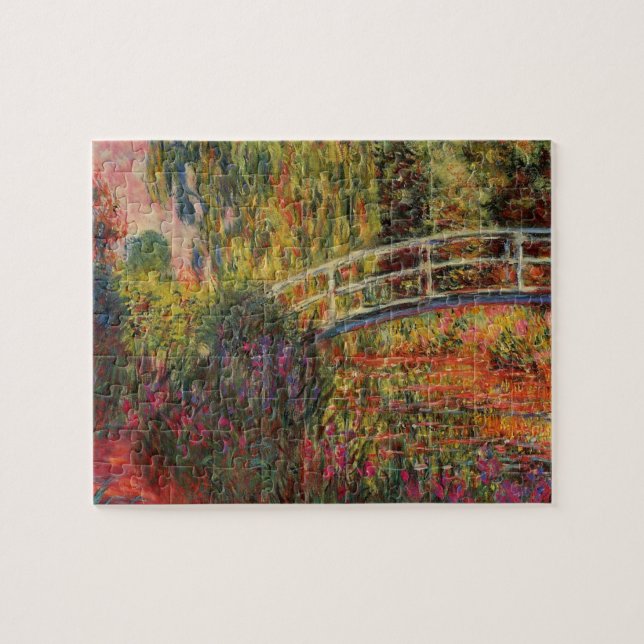 Monets Vatten Lily Pond Pussel (Horisontell)