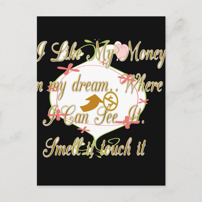 Money Bag Dream Design Vykort (Framsida)