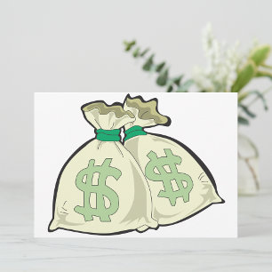 Money Bags-inbjudningar Inbjudningar