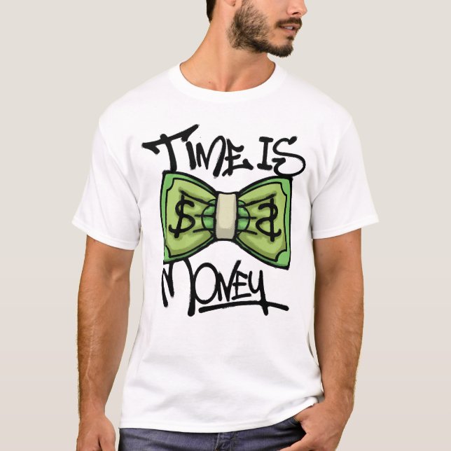 money bow tie streetwear t shirt (Framsida)