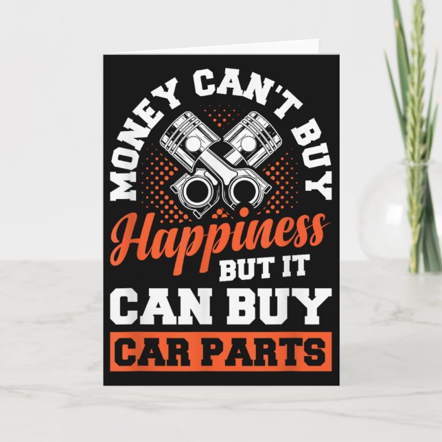 Money Can't Buy Hapness But It Can Buy Car Parts  Kort (Framsida)