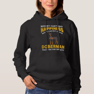 Money Cant Buy Happiness Funny Doberman 816 T Shirt