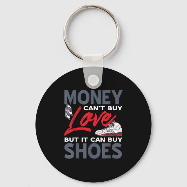 Money Can't Buy Love But Scute Ss Cute Sss Sneaker Nyckelring (Framsida)