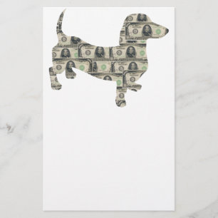 Money Dachshund Wall street Brevpapper