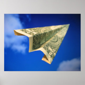 Money Flygplan Poster