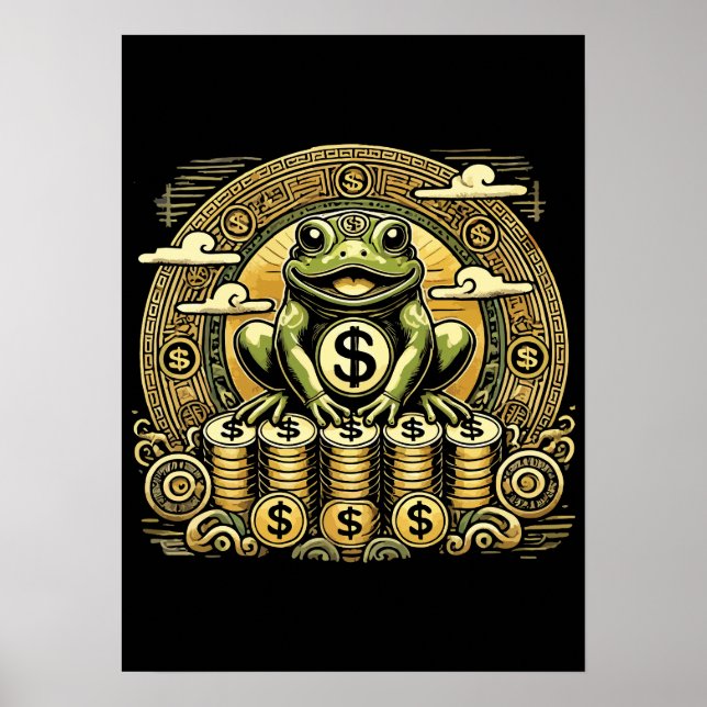 Money Frog, Lucky Toad, Jin Chan - Success Lucky Poster (Framsidan)