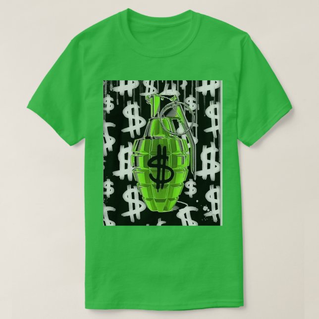 "Money Grenade" T-shirt (Design framsida)