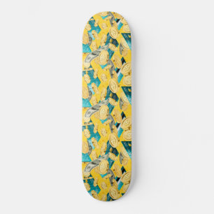Money Mönster Mini Skateboard Bräda 18,5 Cm