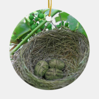 Money Nest Eggs Julgransprydnad Keramik