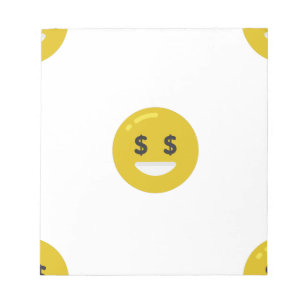 money öga emoji anteckningsblock
