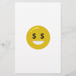 money öga emoji brevpapper