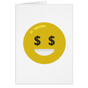 money öga emoji hälsningskort