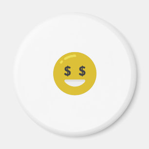 money öga emoji magnet
