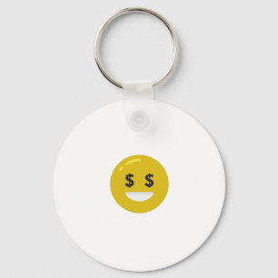 money öga emoji nyckelring