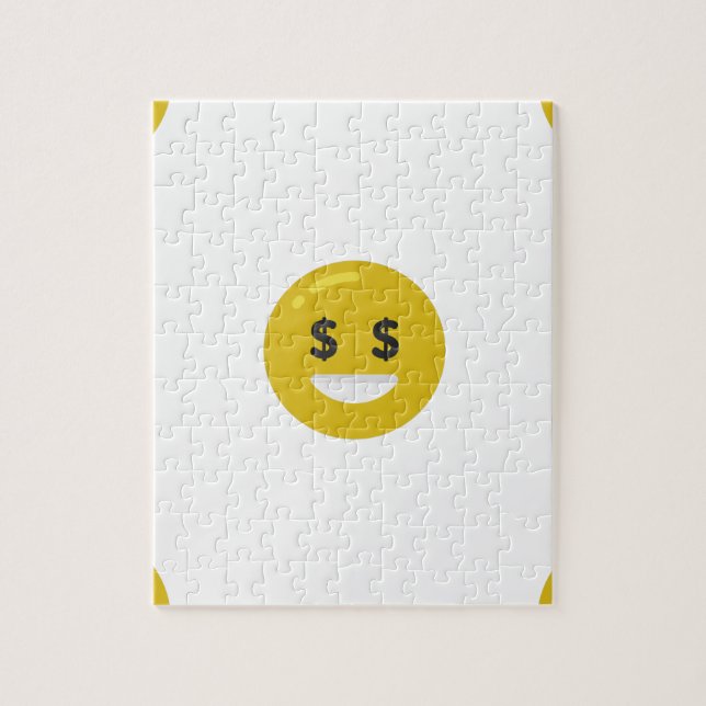 money öga emoji pussel (Vertikal)