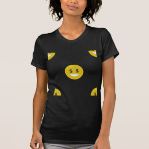 money öga emoji tee shirt