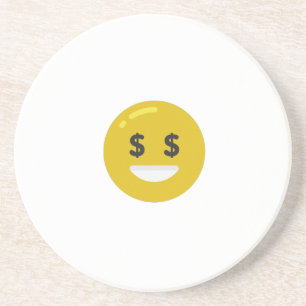 money öga emoji underlägg sandsten