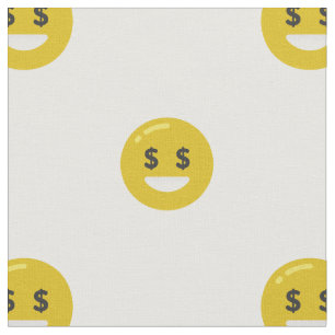 money öga emoji-väv tyg