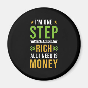 Money Quote roligt Magnet