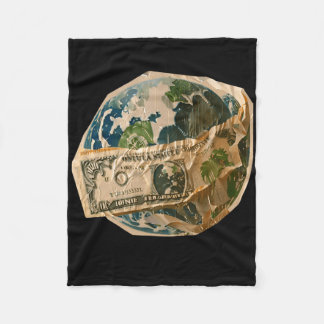 Money Regler World Sticker Fleecefilt