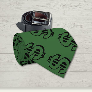 Money Sign Neck Tie Slips