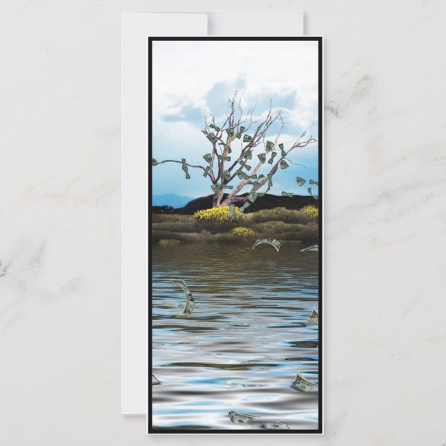 Money Träd på en Windy-dag (Framsida)