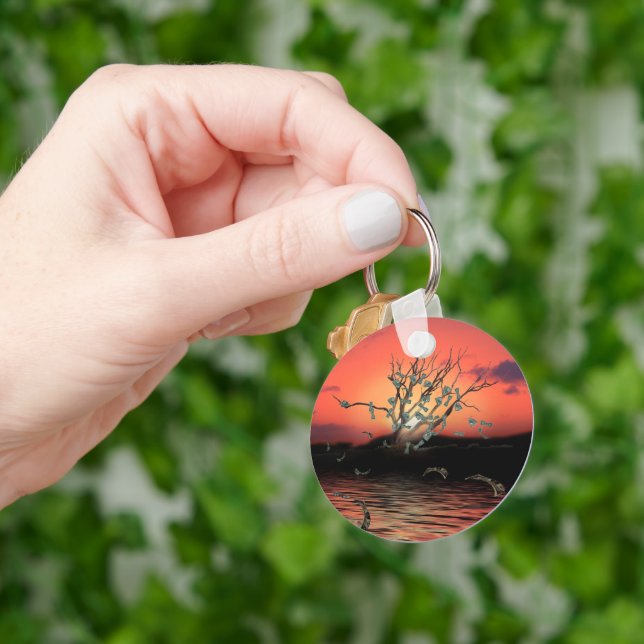 Money Tree With Dollar Bills Nyckelring (Hand)