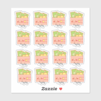 Money Wallet Klistermärken