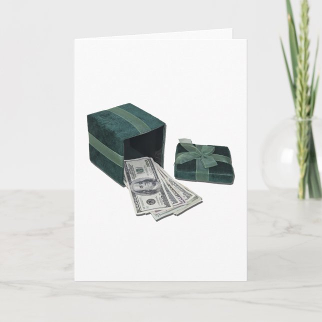 MoneyGreenGiftBox112611 Helgkort (Framsida)