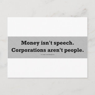 MoneySpeechCorpPerson Vykort