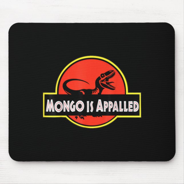 Mongo Flyger Bisonlled Roligt Dinosaurie Meme För Musmatta (Framsidan)