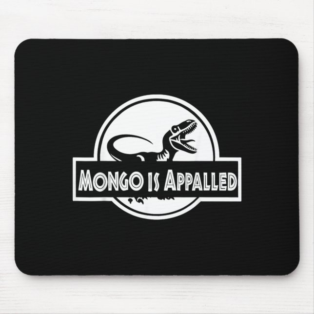 Mongo Flyger Bisonlled Roligt Dinosaurie Meme För Musmatta (Framsidan)