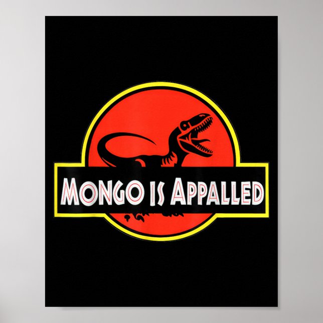 Mongo Flyger Bisonlled Roligt Dinosaurie Meme För Poster (Framsidan)