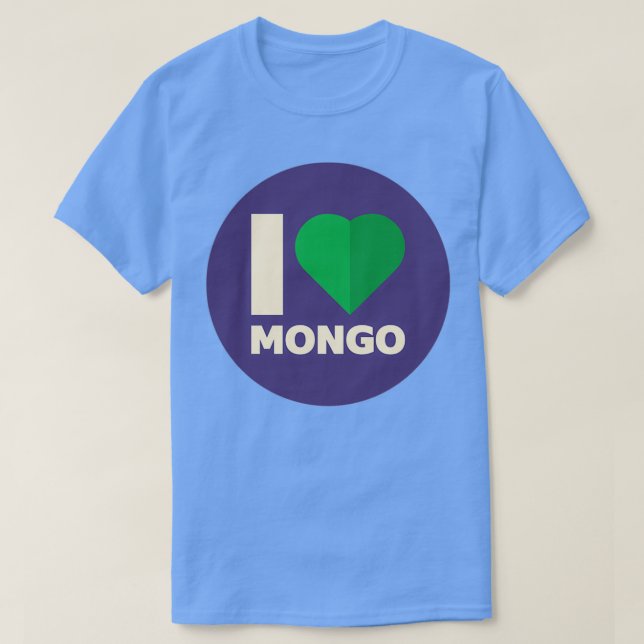 MongoDB I Kärlek Mongo T Shirt (Design framsida)