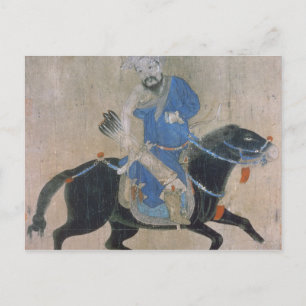 Mongol ärkare på horseback vykort
