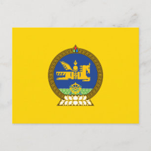 Mongol (mongoliskt emblem) vykort