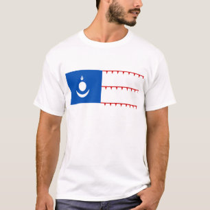 Mongol väldeflagga t shirt