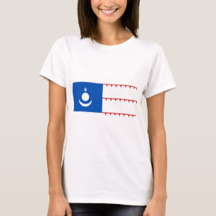 Mongol väldeflagga t-shirt