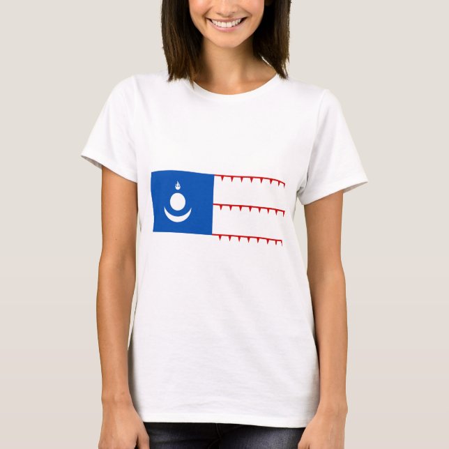 Mongol väldeflagga t-shirt (Framsida)