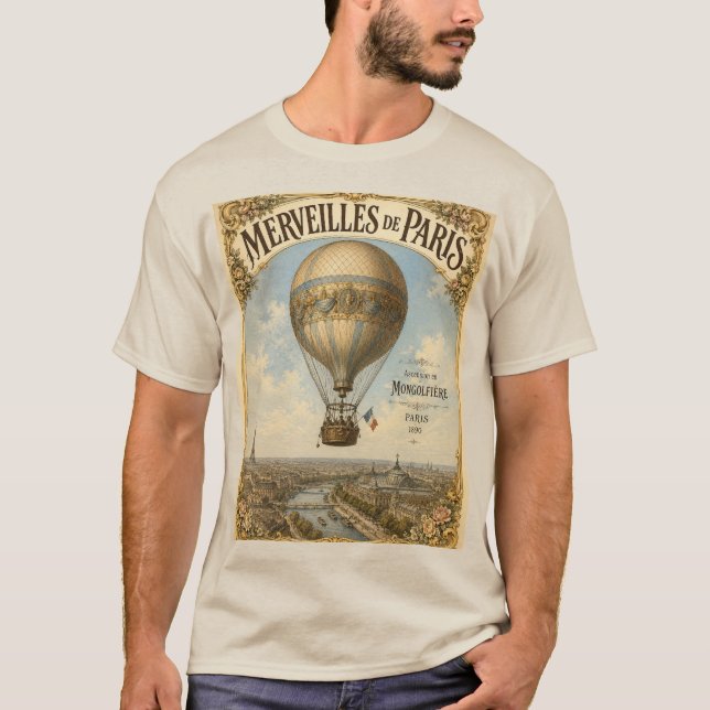 MONGOLFIERE I PARIS T SHIRT (Framsida)