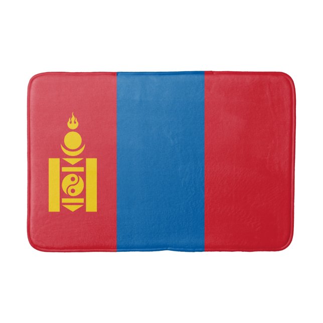 Mongolia Flagga Badrumsmatta (Framsidan)