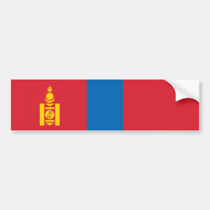 Mongolia Flagga Bildekal
