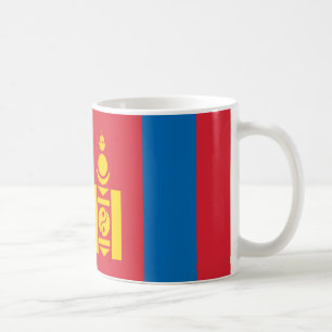 Mongolia Flagga Ceramic Mugg