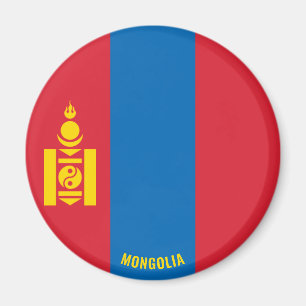 Mongolia Flagga Charming Patriotic Magnet