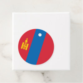 Mongolia flagga gåvor etiketter