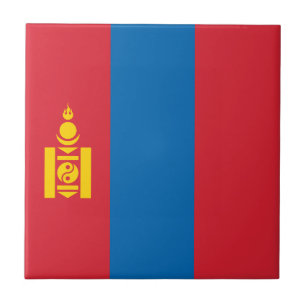 Mongolia Flagga Kakelplatta