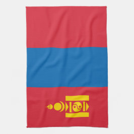 Mongolia flagga kökshandduk
