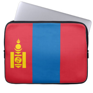 Mongolia flagga laptop fodral